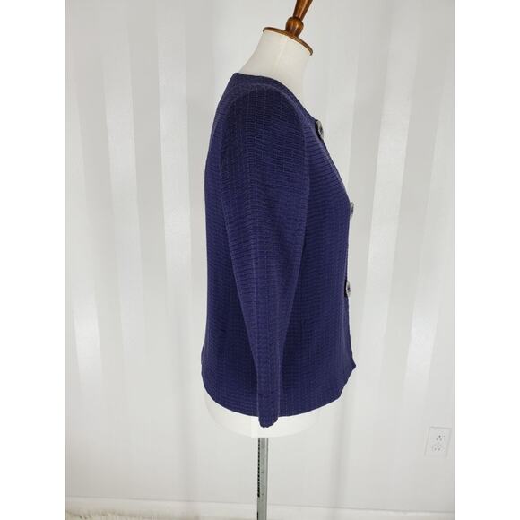 CHICO'S Women's Navy Blue Lightweight Jacket Sz S - Picture 2 of 11